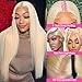 LETMIEO 30 Inch 613 Lace Front Wig Human Hair Blonde 13X6 HD Transparent Lace Front Wigs Human Hair 180% Density Blonde Glueless Wigs 613 HD Straight Lace Frontal Wig Pre Plucked