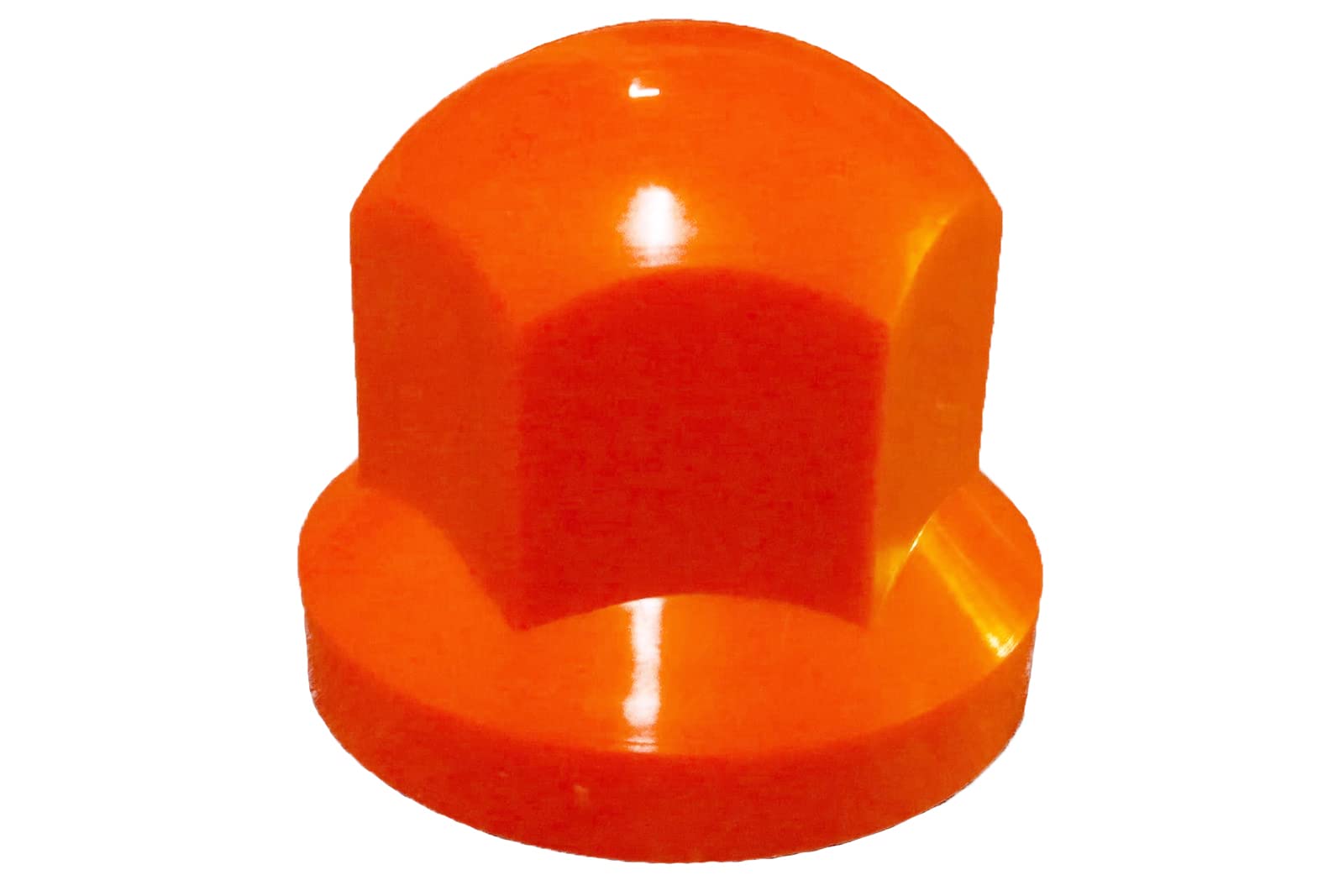 KRAM-TRUCK 100 Tappi Per Dadi Ruota In Plastica Corti Per Camion E Rimorchi Larghezza Chiave 32 Mm Molto Durevole Resistente Ai Graffi Per Rimorchi MAN DAF Scania Mercedes Camion Orange