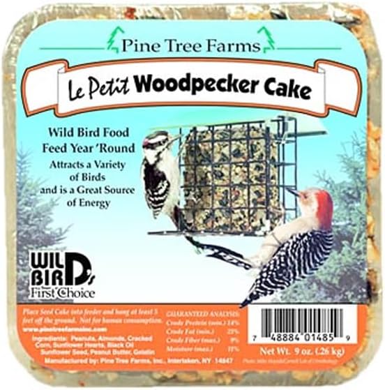 Pine Tree Farms Le Petit Woodpecker Cakes, 9 oz., Pack of 24