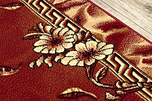 Alfombra pasillo BCF Trio marrón 80x190 cm textil lavable resistente 7