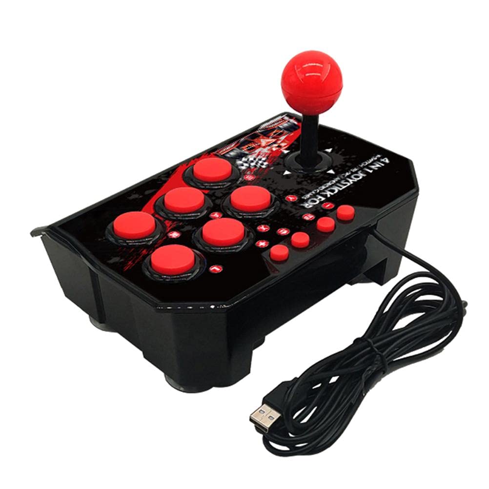 WINBST USB controller, wired gaming controller, retro arcade game console joystick combat controller compatible with pc, android, TV