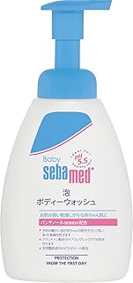 ベビーセバメド 泡ボディーウォッシュ 400mL (全身 ベビーソープ) 弱酸性 低刺激 (無添加 オーガニック) ポンプ式 しっとり/赤ちゃん 全身シャンプー ドイツ製