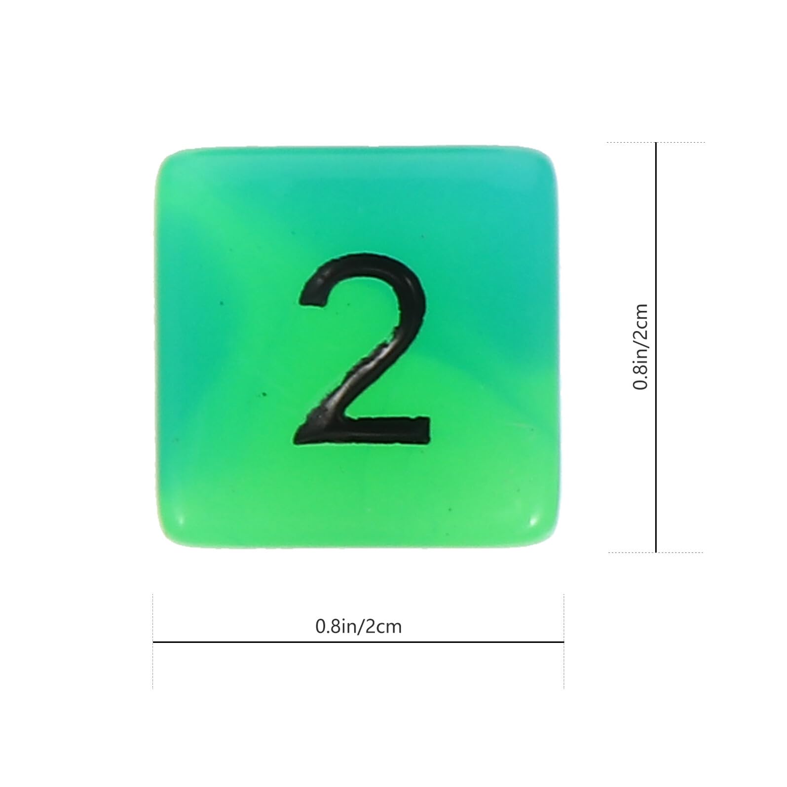 GALPADA 7pièces Dés Polyédriques pour Jeux de Société Lot de Dés Lumineux Portables Plusieurs Faces