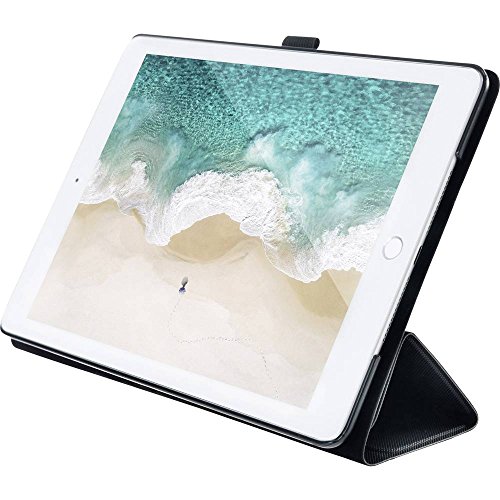 Preisvergleich Produktbild Tucano TRE Foliohülle Hartschalencase Schutzhülle mit Standfunktion Auto Einschlafen / Aufwachen für iPad Pro 9,7 Zoll iPad Air 2 iPad Air Schwarz