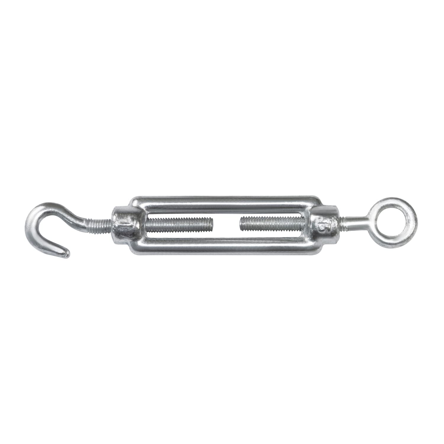 Amig Multicoloured - Ring Tensioner And Threaded Body Hook Mod. 30115 Zinc Plated Steel, Perfect For Tensioning Metal Cables Or Wires, Awnings, Tarpaulins Or Candles, Multicolor, Measurement: Screw M5 X 70 Mm