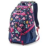 High Sierra Loop-Backpack, School, Travel, or Work Bookbag with tablet-sleeve, Bloom, One Size