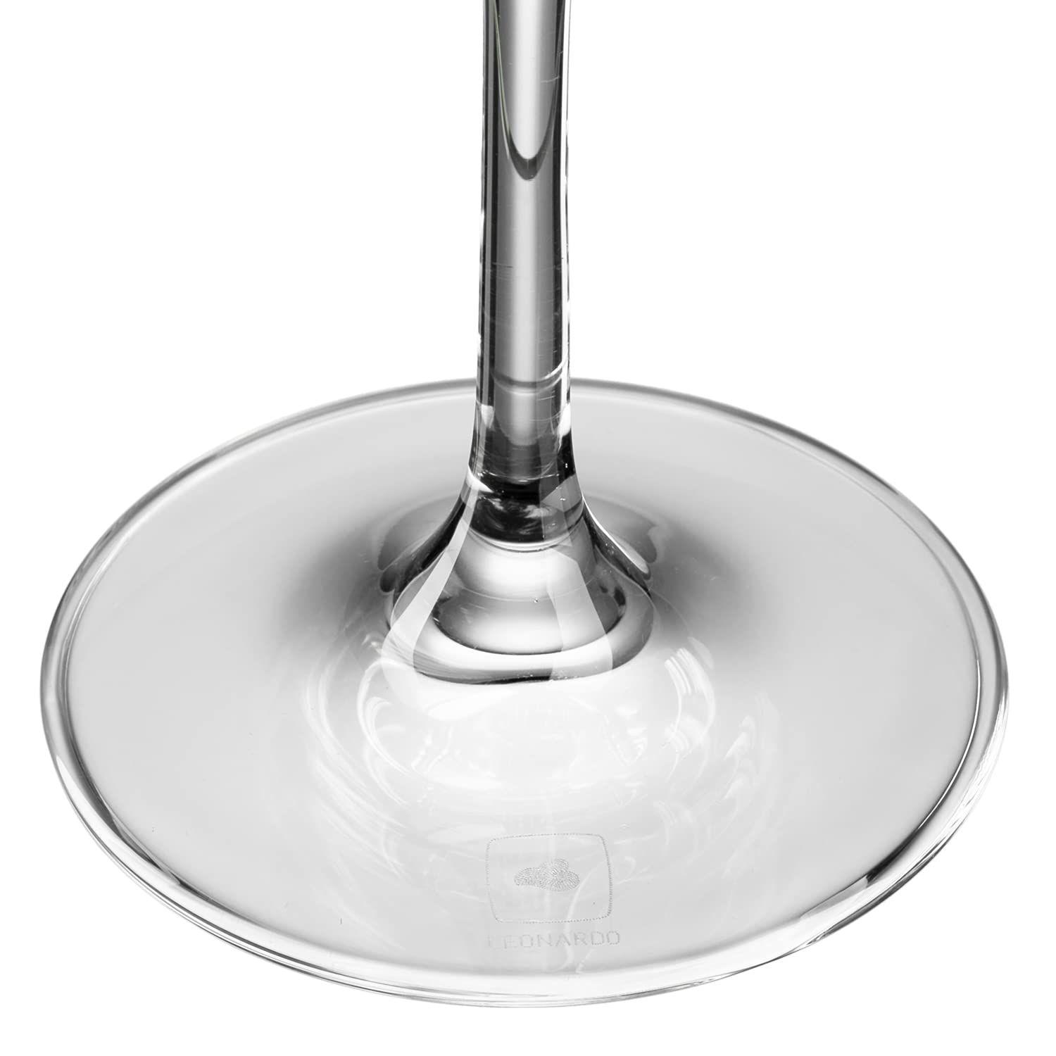 Leonardo Casella Wein-Gläser 6er Set, Kelchgläser mit Mustern, spülmaschinengeeignetes Wein-Glas, Rotwein-Gläser, Weißwein-Kelche, Höhe 22 cm, 430 ml, 061799 | ngeeignetes Wein-Glas, Rotwein-Gläser, Weißwein-Kelche 430 ml, 061799