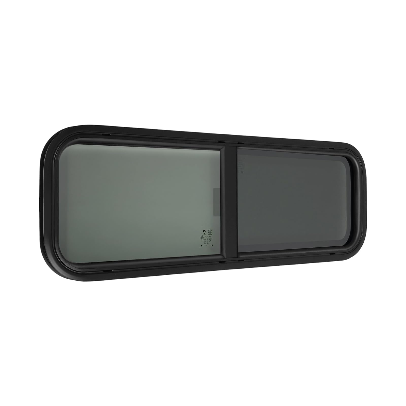 900x300mm Finestra per camper con finestra scorrevole con zanzariera, nero, telaio in alluminio, universale per camper, roulotte, roulotte Airstream, furgone