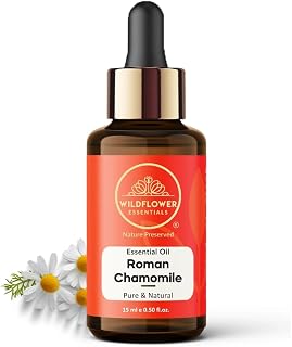 Roman Chamomile Essential Oil 15ml (Chamaemelum nobile) |Pure & Natural Essential Oil for Aroma | Moisturizing Body, Face & Hair Oil - Suitable for All Skin Types