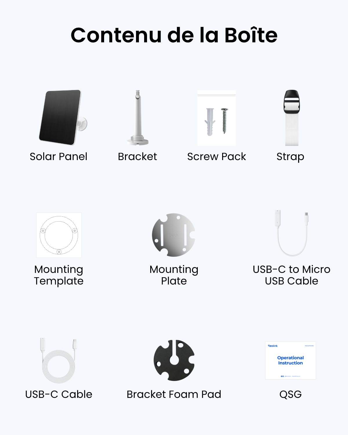 Reolink Panneau Solaire 2S avec Batterie 5900mAh, Chargeur Solaire 6W pour Caméras à Batterie, Double Alimentation, Charge par Temps Froid, Solution d'alimentation Extérieure Étanche IP67