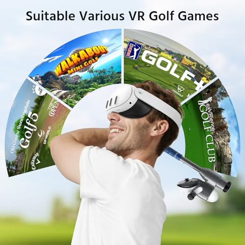 Carbon Fiber VR Golf Club Quest 3