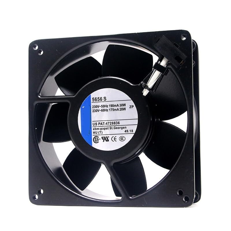 5656S 135x135x38mm 230V AC 30W All-Metal High-Temperature Resistant Fan for Electrical Control Cabinets & Industrial