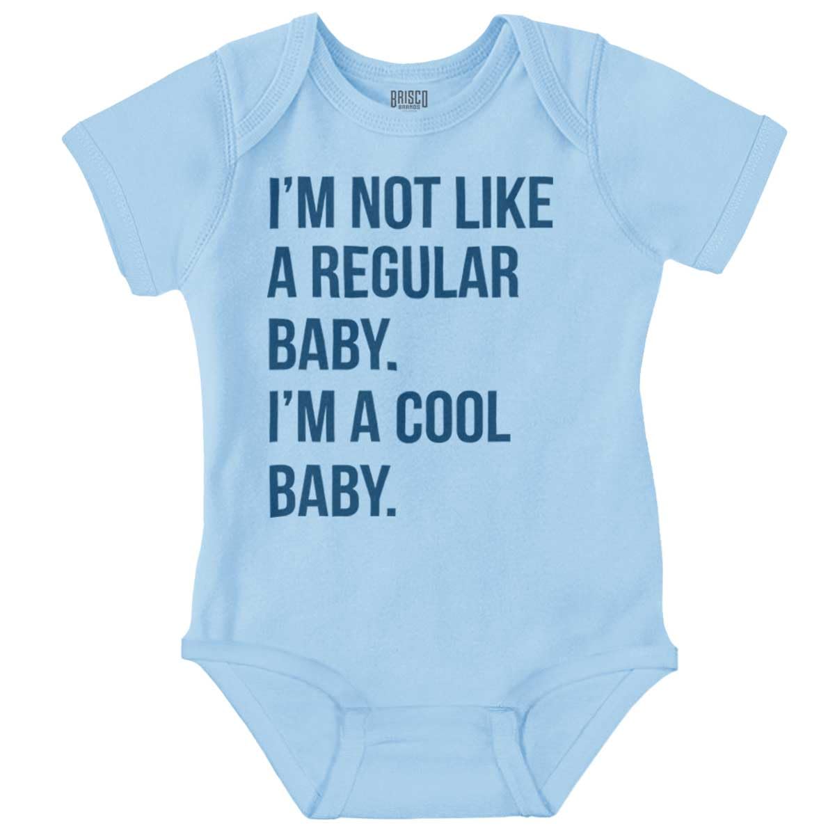 Brisco Brands I'm a Cool Baby Funny Movie Quote Baby Romper Boys or Girls