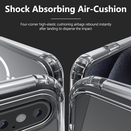 Image of ONES for iPhone Xs Max Case, Hybrid Magnetic Phone Case, Compatible with MagSafe, Military Grade Protection, Shockproof Airbag, Anti-Yellow Silicone Cover, Scratch-Resistant, Thin, Clear