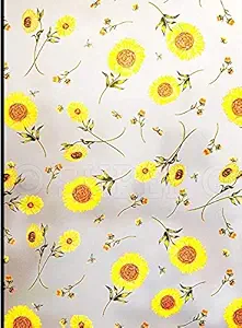 SHREE G Premium Premium Privacy Frosted Window Film for Home Office Bathroom Living Room Kitchen Door Glass Cabinet Glass Partition Sliding Window Heat Control Decorative Sticker (12x48 Inch)