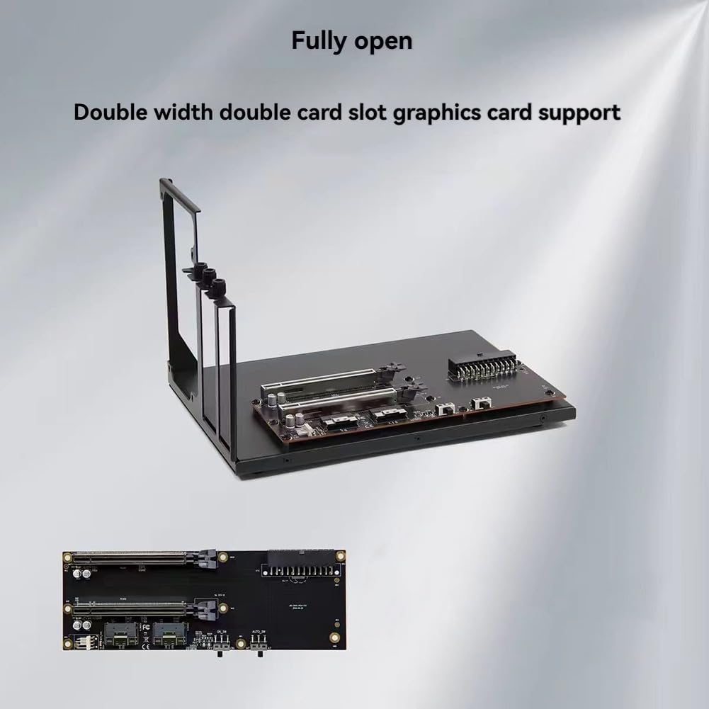 Dual Card Slot SlimSASカード 外部GPUドック PCIe4.0 ノートパソコン用外部ビデオグラフィックスカード