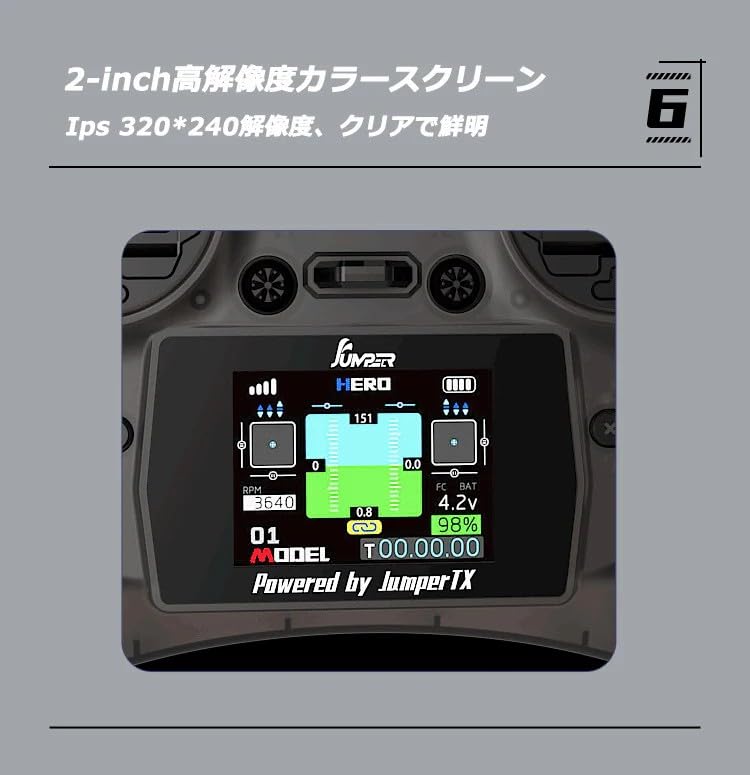 Amazon.co.jp: Jumper Smart 12CH 2.4G 100mW ELRS送信機 技適認証済み