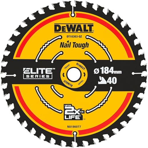 Lame de scie circulaire DeWALT 184 mm DT10303-QZ 40T pour coupes nettes multimatières