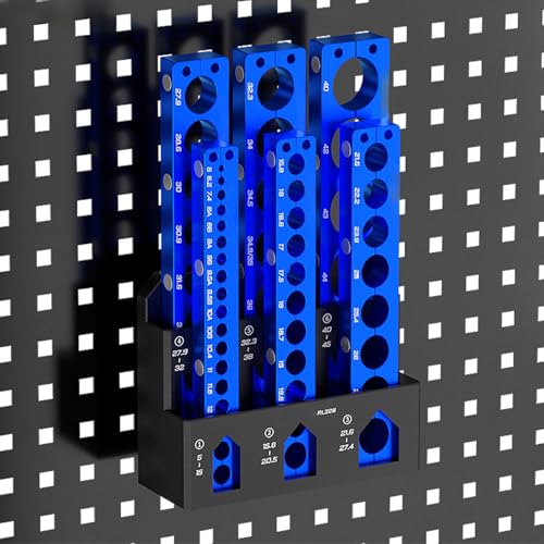 Râtelier de rangement outils à fixation murale avec support pince pour établi - 4