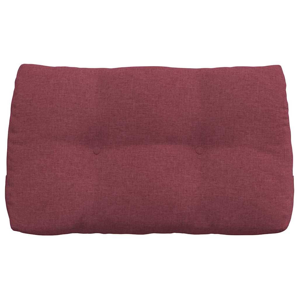 Cojín de espalda rojo vino 80 x 24 x 50 cm, tejido ergonómico, cojín trasero ergonómico para un mejor agarre y comodidad, funda aterciopelada con cremallera, relleno de poliéster para una