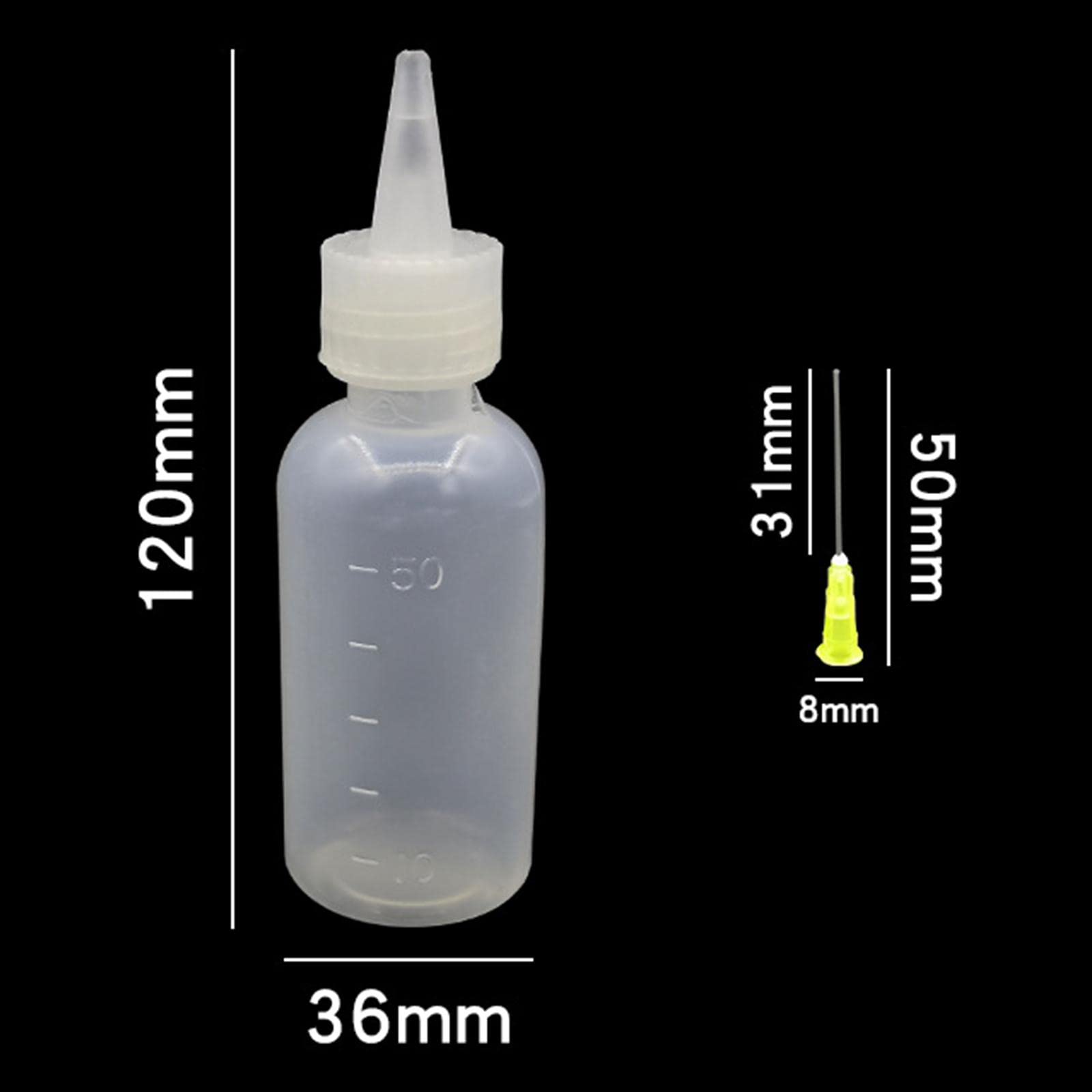 30Ml Lege Lijm Fles Met Naald Precisie Tip Applicator Fles Voor Papier Quilling Diy Craft