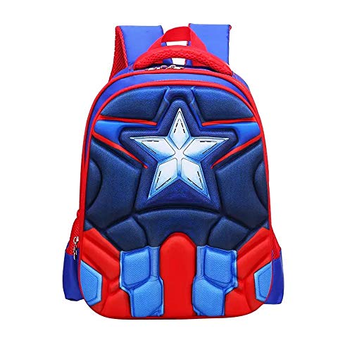 Mochilas Infantiles Bolsa Escuela para Niños Superhéroe Impermeable Durable Ajustable