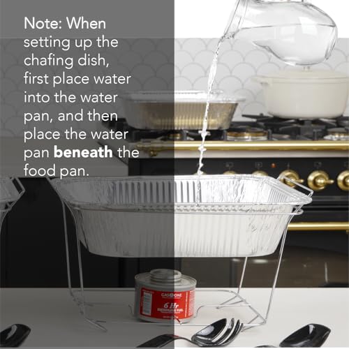 image for Alpha Living Disposable Chafing Dish Buffet Set, Food Warmers for Part