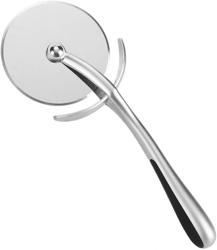 TopHomer Pizza Cutter Zinc Alloy Pizza Slicer Sharp Cutter Blade With Anti-Slip Ergonomic Handle Easy To Clean Multi-functional for Pizza Pies Waffles Dough