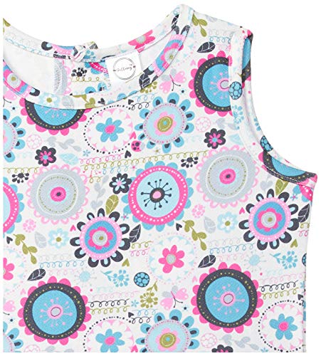 Image of Gubbarey Girl's Cotton Blend Fit and Flare Knee-Length Casual Dress (DRG2021 2020 Gray 3-4 Y)