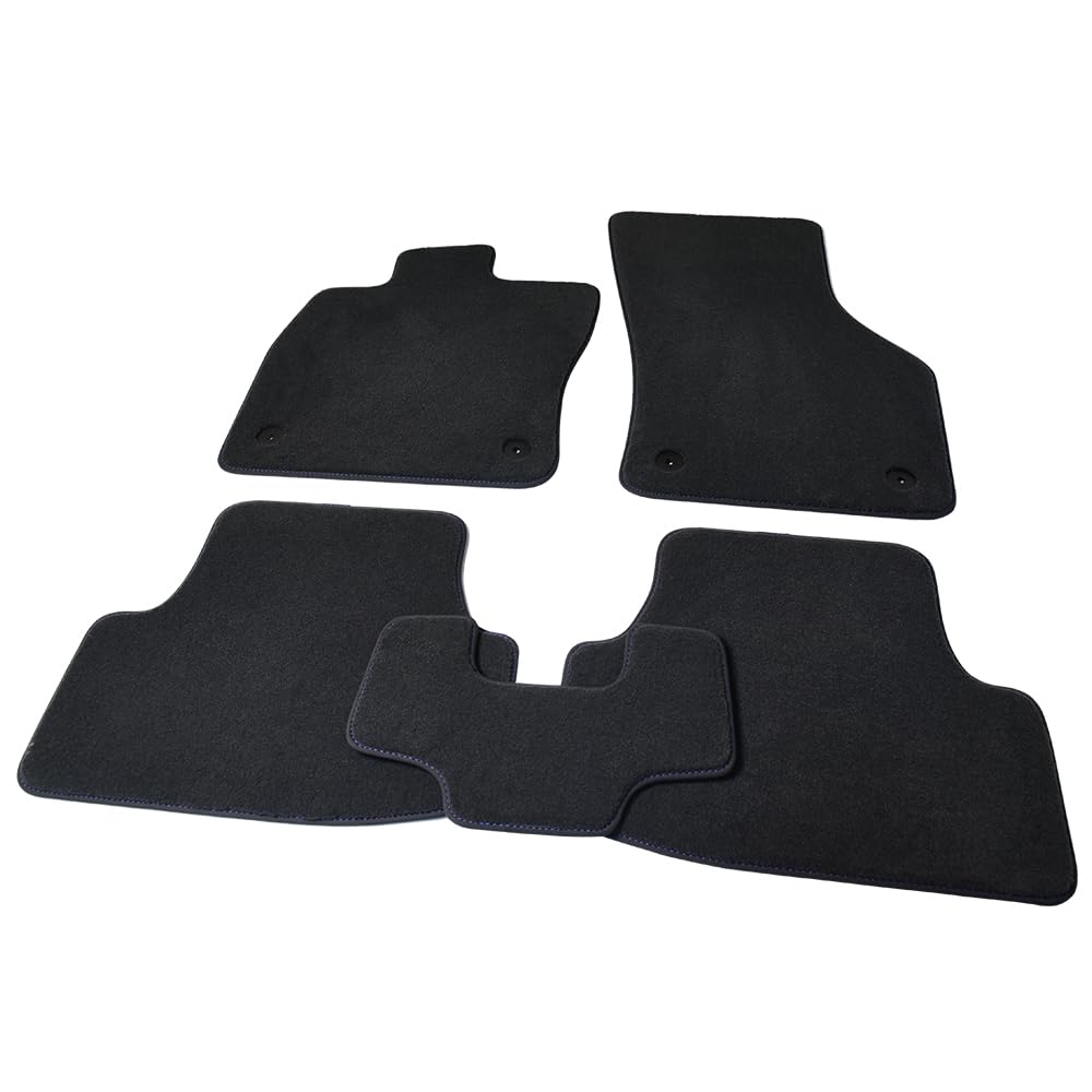 Car Floor Mats for Audi A3 2022-2026 (8Y) 5 PCS,Fuel Only,Blue Inlay