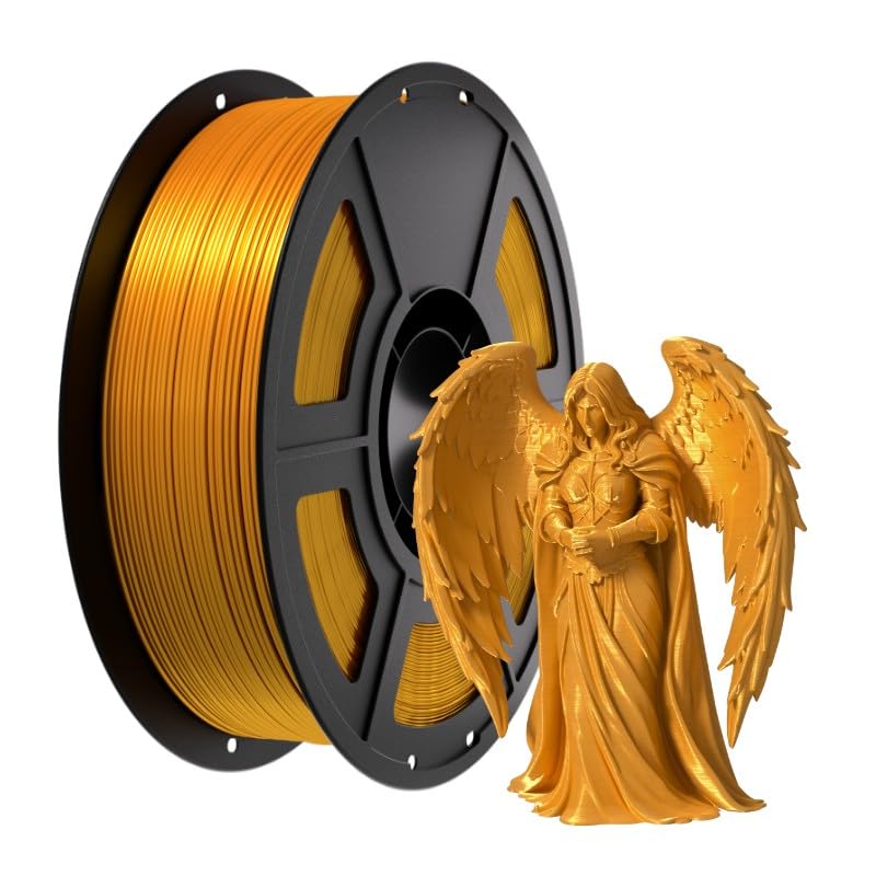 Image of Chitu Systems Conjure Silk Dark Gold PLA 3D Printer Filament 1.75mm,Metal-Like Shiny Consumables 1kg (2.2lbs) 1 Spool, Dimensional Accuracy + /- 0.02 mm