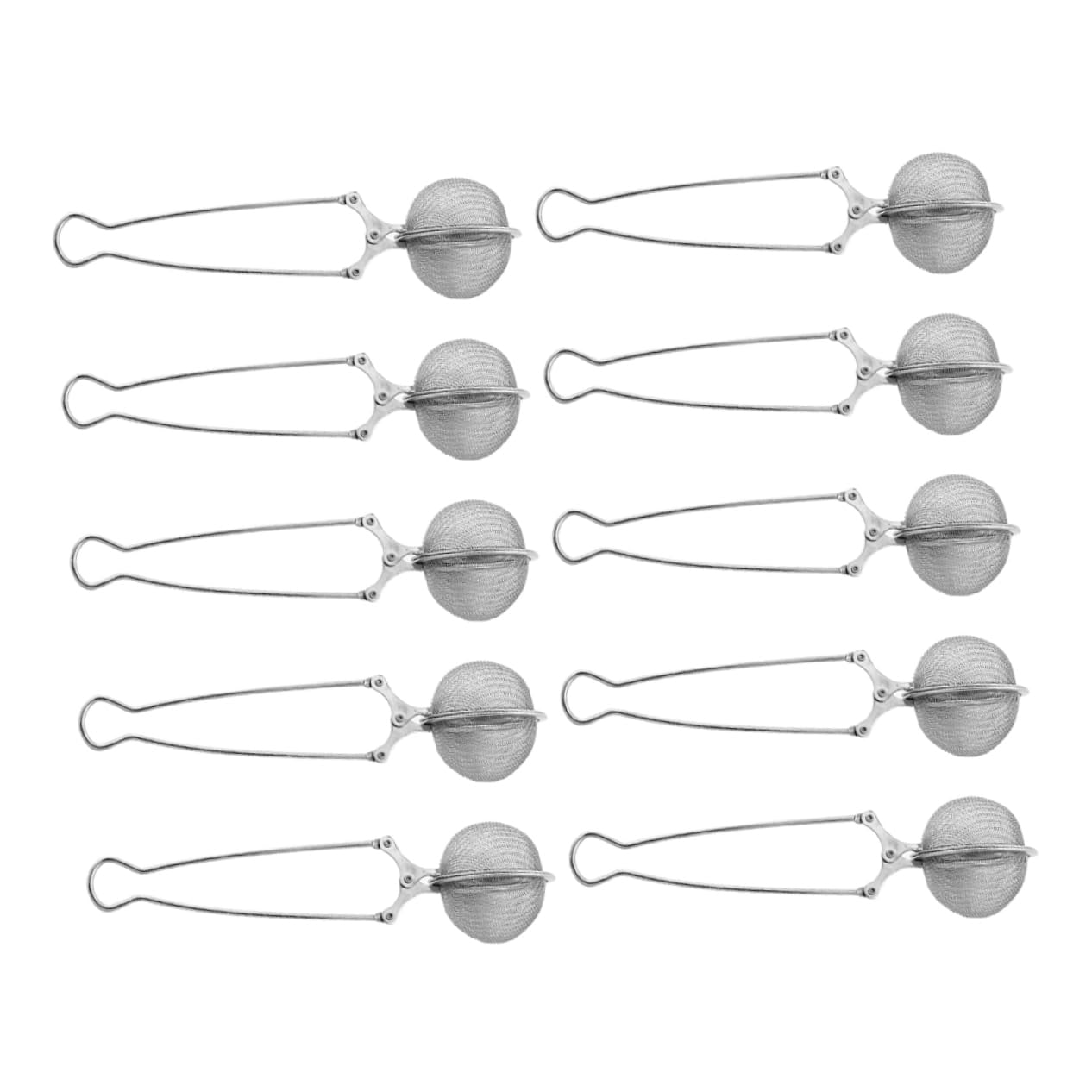 Ciieeo Mesh Tea Strainers Set of 10 Stainless Steel Tea Infusers Long Handle Anti-scalding Versatile for Mugs Tea Pots
