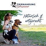 Tiernahrung Schwenner Rinderdörrfleisch für Hunde - 8-12 cm leckere Kaustangen - Hundeleckerli aus Trockenfleisch - 1000g Hundesnack