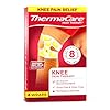 ThermaCare Rodilleras térmicas – Alivio del dolor de rodilla dirigido con calor terapéutico de 8 horas – Terapia de calor portátil, flexible, discreta, sin medicamentos, 4 unidades