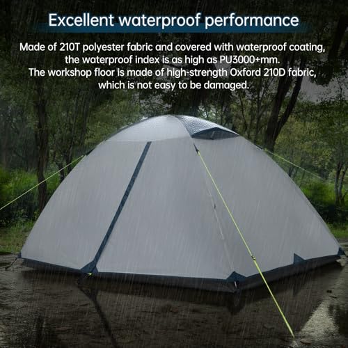 Carpa para Camping 1-2 Personas con Cubierta Impermeable miniatura 4