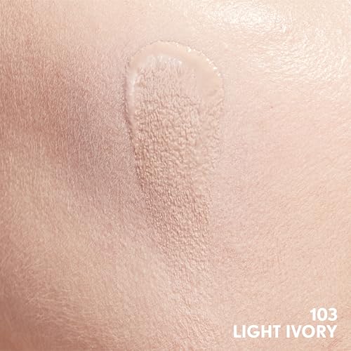 Image of COVERGIRL Clean Invisible Foundation Makeup, Dewy & Glowy Natural Finish, Buildable Coverage, Skin-Like Smooth Look, Vegan, Light Ivory, 1oz