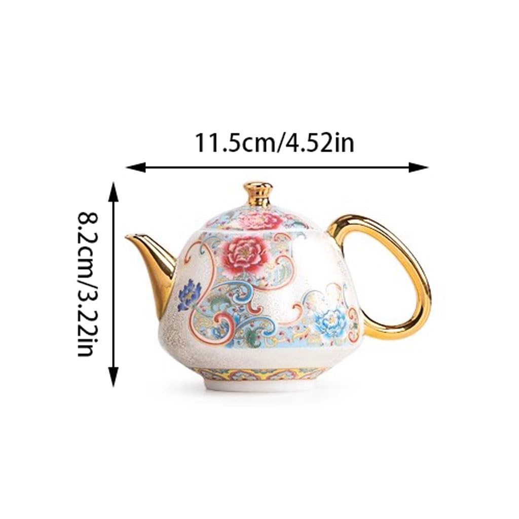 Zestaw filiżanek do espresso, kubki kawy, herbata, garnek kreatywny ręcznie malowany kwiatowy biały porcelanowy czajniczek użytku domowego 1 dwie filiżanki Kung Fu zaparzacza