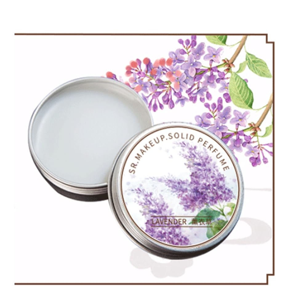 5 pezzi di profumo da , balsamo portatile, profumi a lunga durata, eleganti profumi solidi per le donne (Lotus)