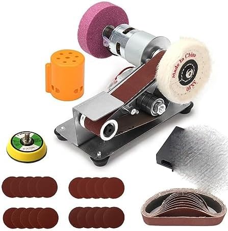 Mini Lijadora Y Pulidora De Banda: Máquina De Lijado Portátil Y Compacta para Afilar Y Pulir Fácilmente Bordes Afilados.