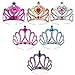 Richness DIY Party Crowns Foam Kids Tiaras Make Your Own Crowns with Jewel Stickers Party Favors for Kids Pack of 6