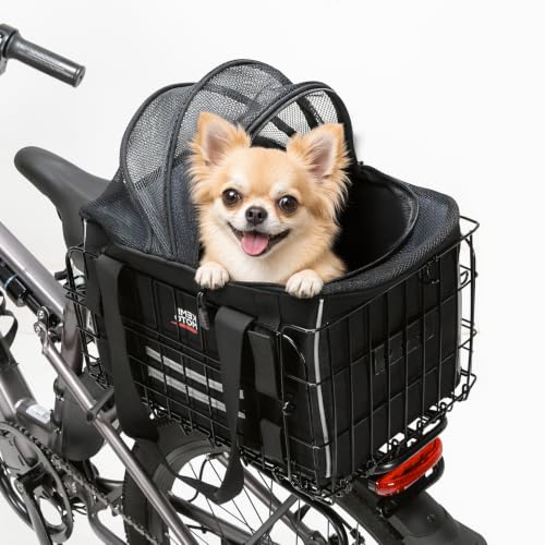 KEMIMOTO Rear Bike Basket for Small Pets