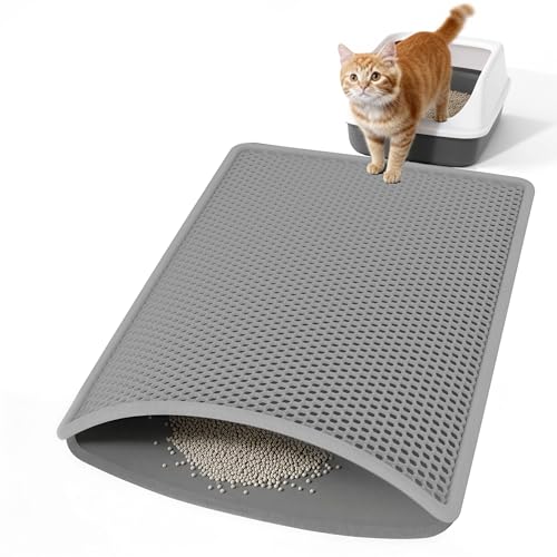 Image of Cat Litter Mat 30 inchx21 inch Urine-Proof Small Litter Mat Litter Box Mat
