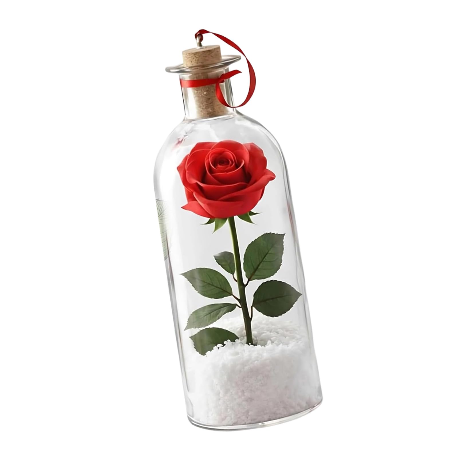 Voix enregistrable et messages de roses dans un ornement de Saint-Valentin unique