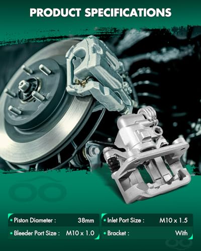 Image of SCITOO 18B4824A Rear Right Passenger Side Brake Caliper Fits For Ford For Mustang 1999-2001 2003-2004, With Bracket,1PC
