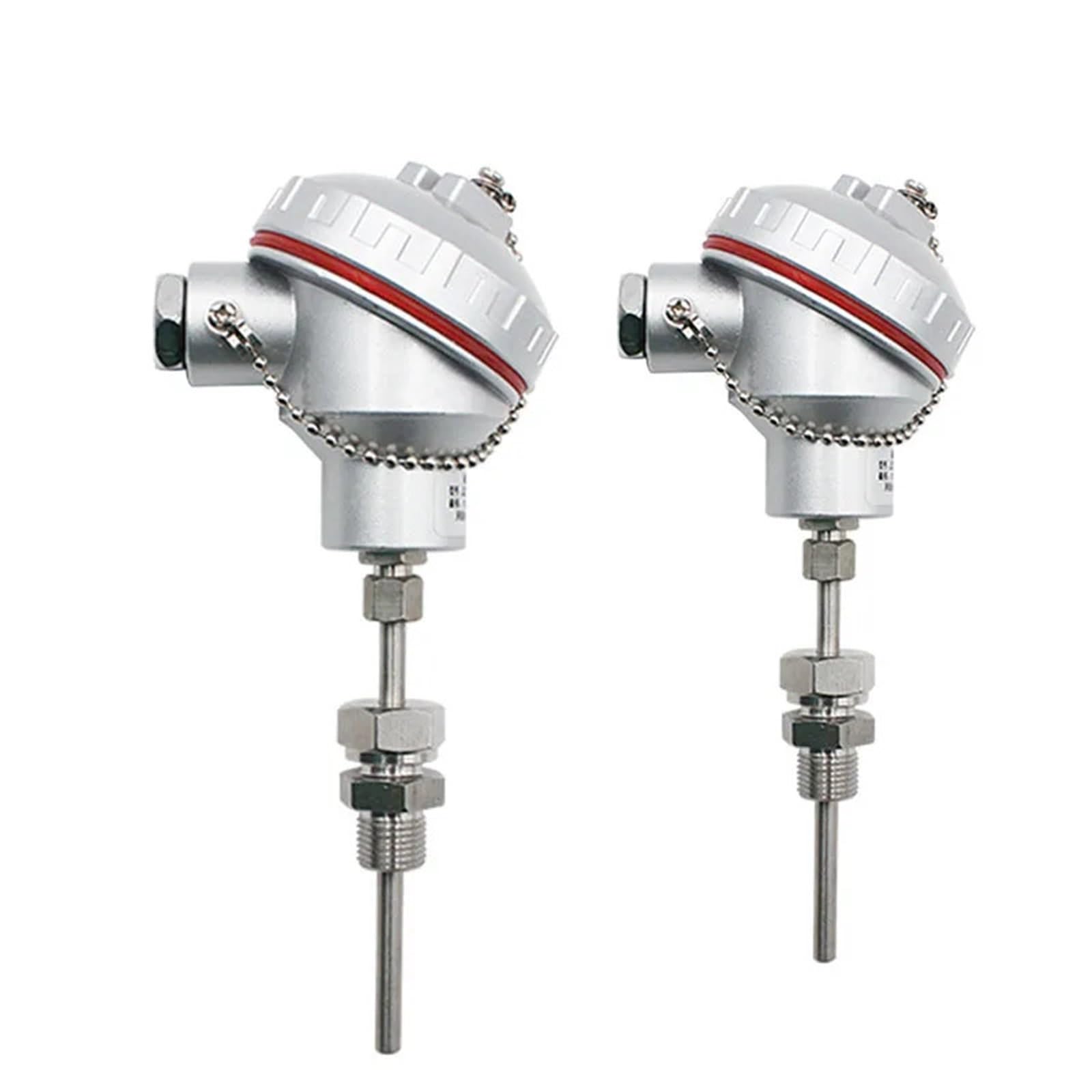 Sensor de alta temperatura de acero inoxidable PT100 utilizado for controlador de transmisor de temperatura blindado de 4-20mA 1 Uds(Probe 50mm)