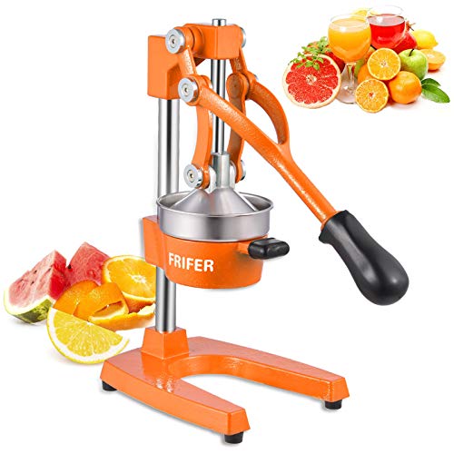 FRIFER Citrus Manual Juicer Commercial Orange Juice Machine Professional Fruit Hand Press Squeezer Lemon Lime Pomegranate Fruit Extracter Manual Juicers Orange