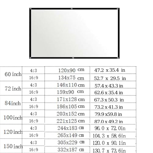 Pantalla de proyección plegable 150" 4:3 miniatura 7