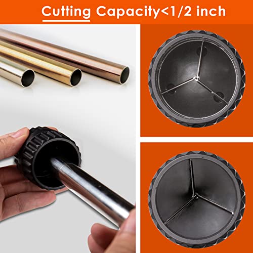 Matework Pipe Cutter - Fast Tubing Cutter Set With Mini Cutter & Deburring Tool, Pipe Cutter Tool For Cutting 3/16" To 2" Aluminum Copper Pvc Stainless Steel Tube, For Plumber And Home Working, 3Pcs #TOP4