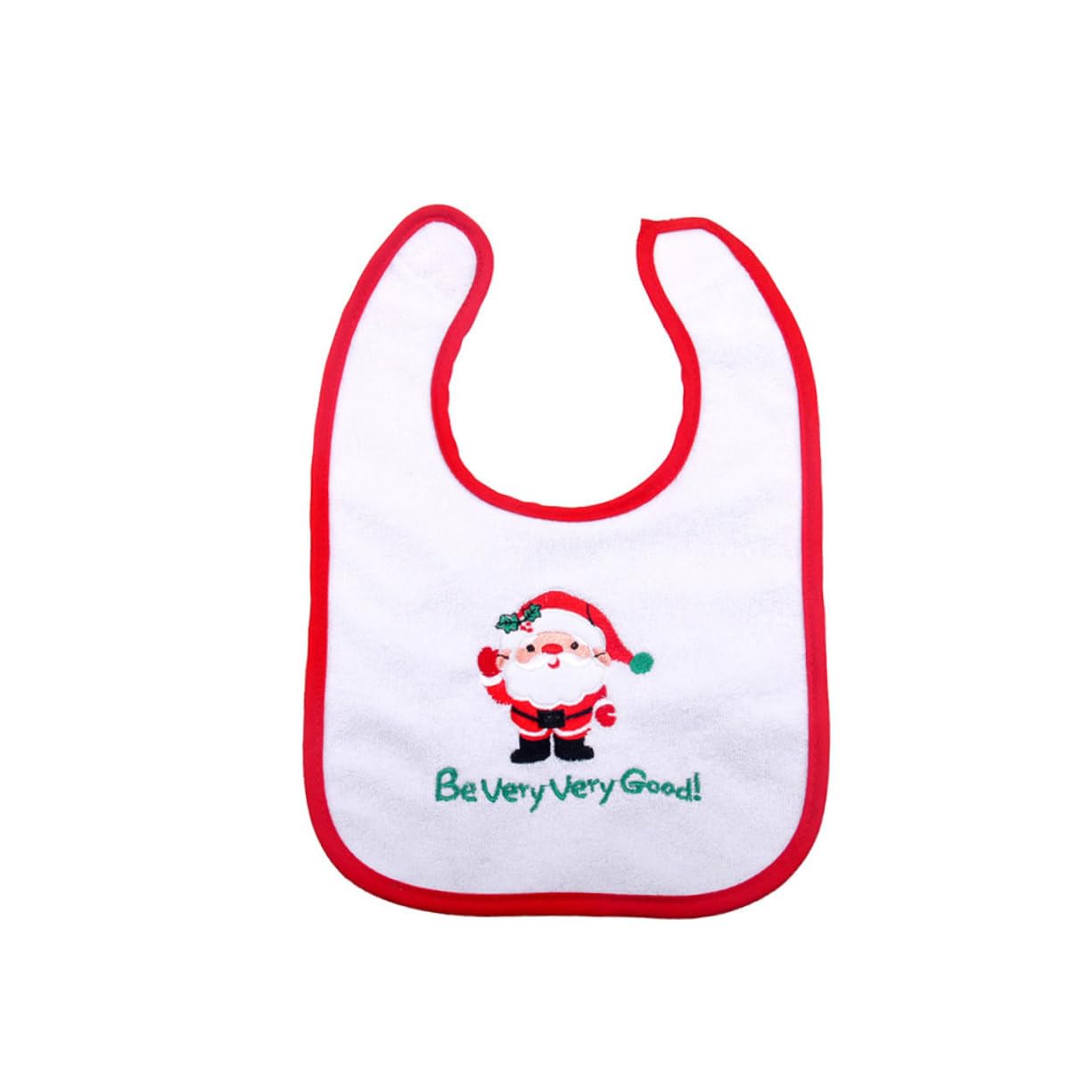 ibasenice 9piezas Baberos De Alimentación Para Bebés Recogedor Diseño Navideño De Santa Claus Perfectos Comida Dentición