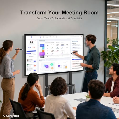 Image of 49 inch Smart Board - 8-Core 8K Android 12, RK3588 Chip, 8GB+64GB, Eshare Wireless Mirroring with Phone Control, for Classroom Teaching, Live Streaming, and Office Meetings (Board Only)